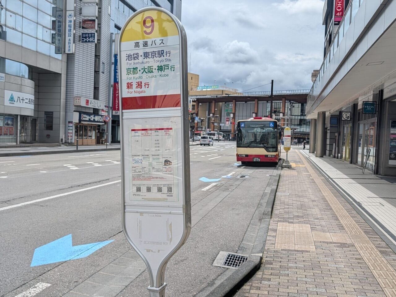 ２０２６年６月長電高速バス乗り場移動１