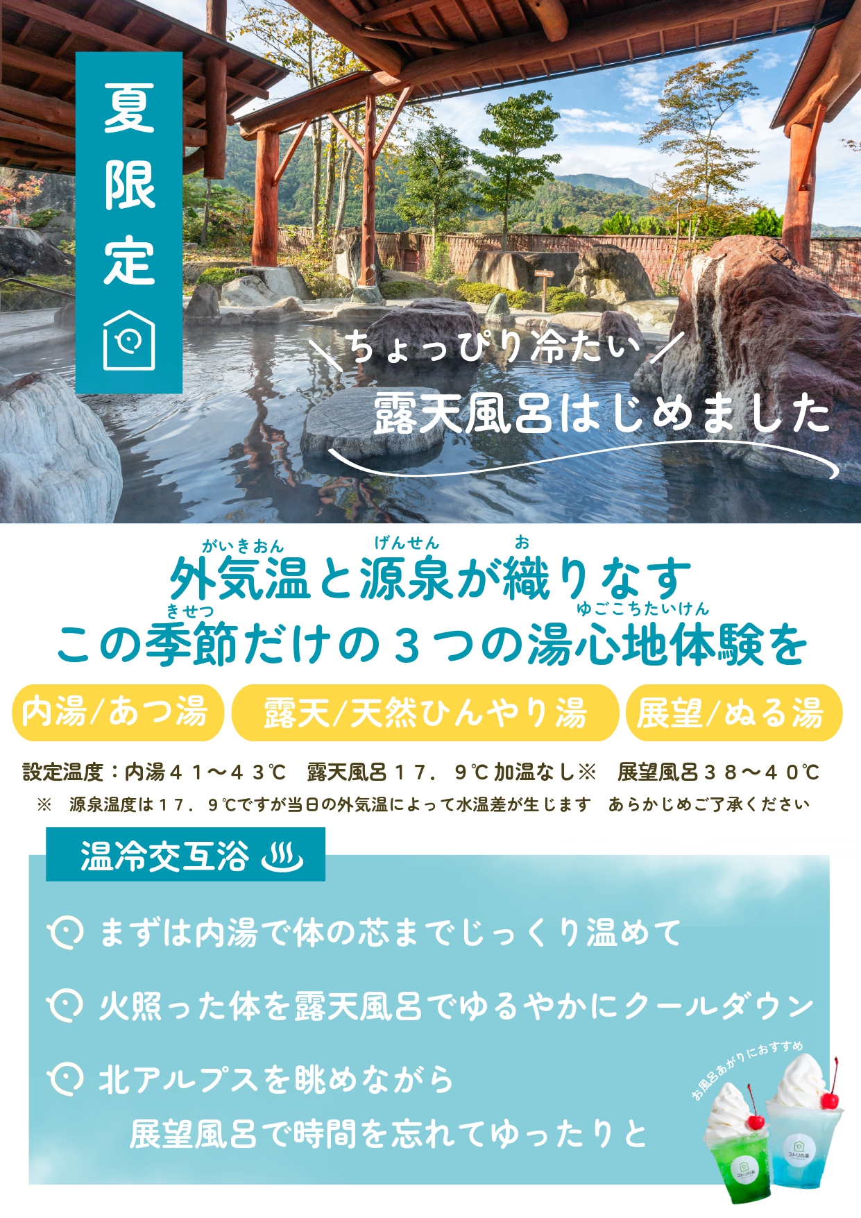 ２０２６年７月コトリの湯冷やし温泉５